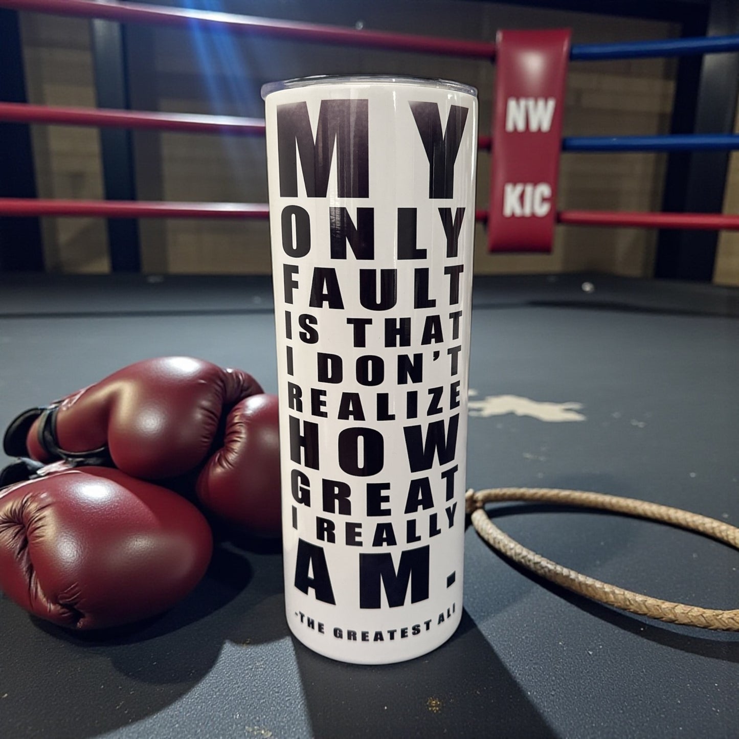 Mohammad ALI Graphic Tumbler