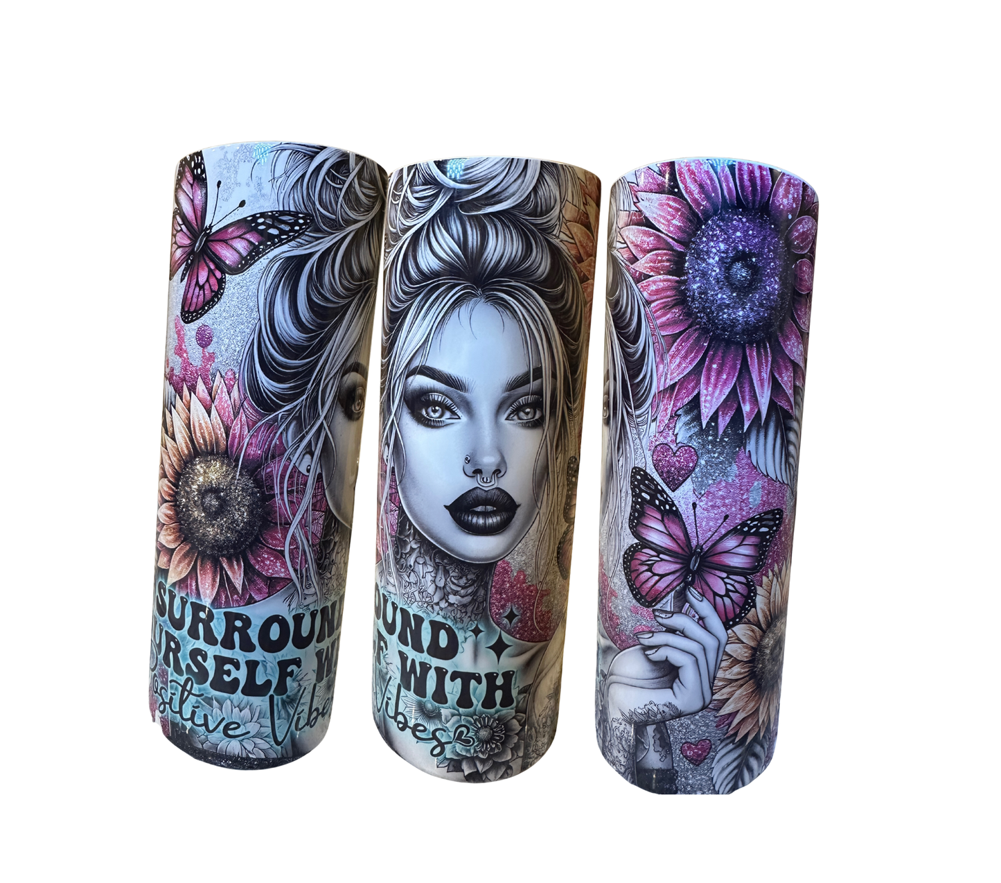 Surround Yourself with Positive Vibes Tumbler