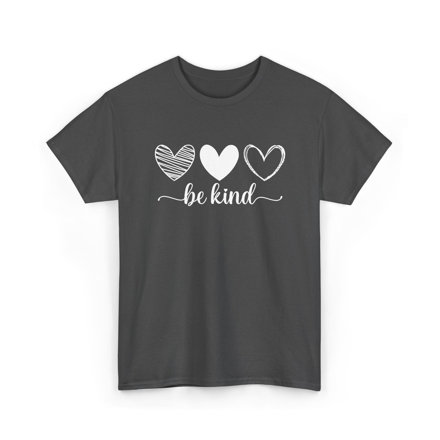Be Kind Hearts Tee — Positive Message Graphic T-Shirt