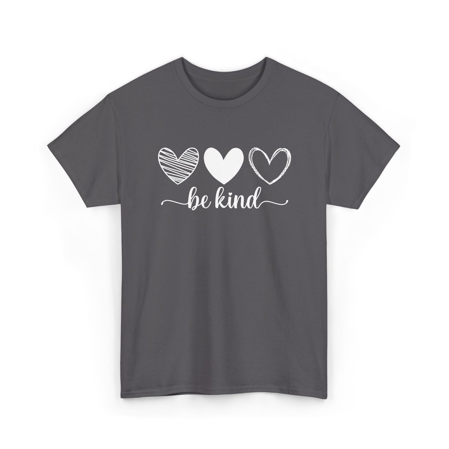 Be Kind Hearts Tee — Positive Message Graphic T-Shirt