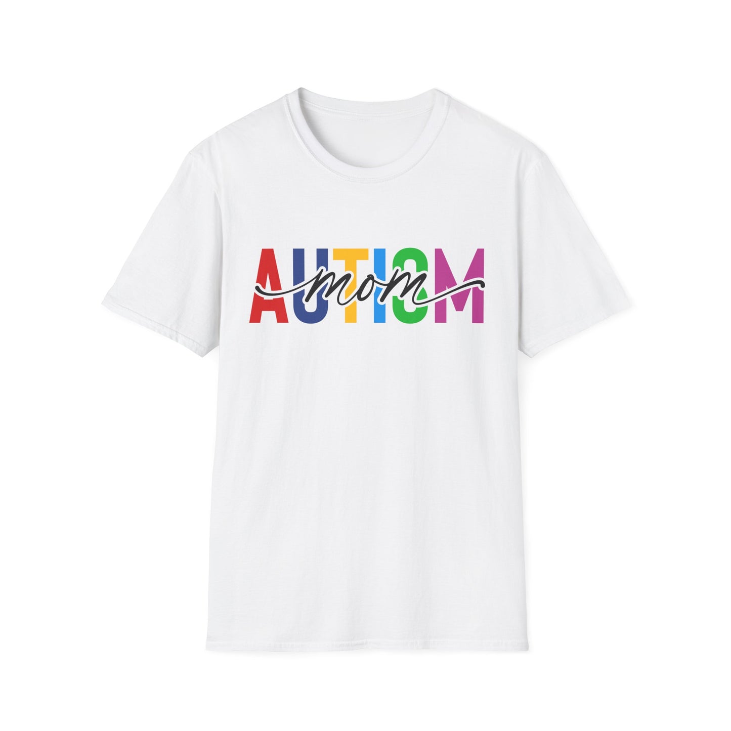 Autism Mom Rainbow Autism Awareness T-Shirt
