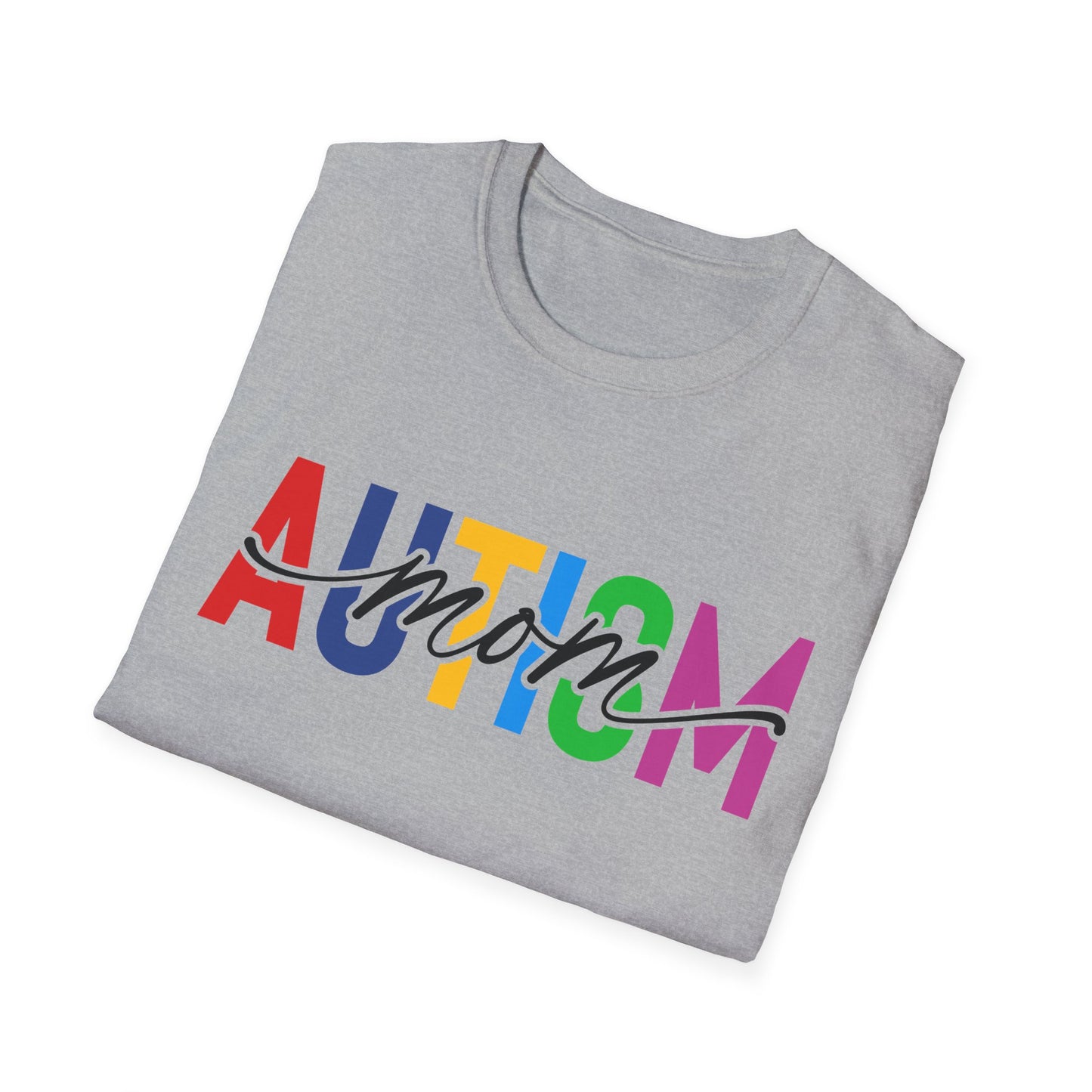 Autism Mom Rainbow Autism Awareness T-Shirt