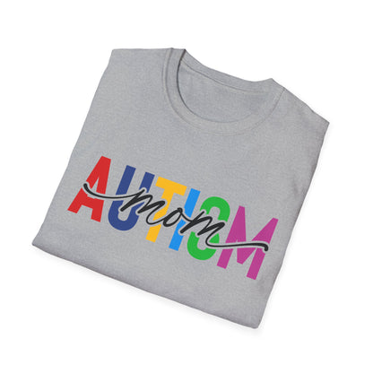 Autism Mom Rainbow Autism Awareness T-Shirt