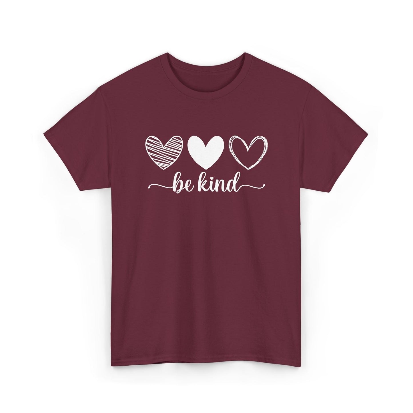 Be Kind Hearts Tee — Positive Message Graphic T-Shirt