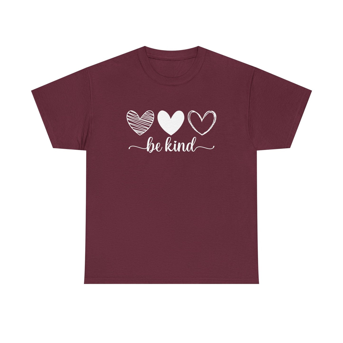 Be Kind Hearts Tee — Positive Message Graphic T-Shirt