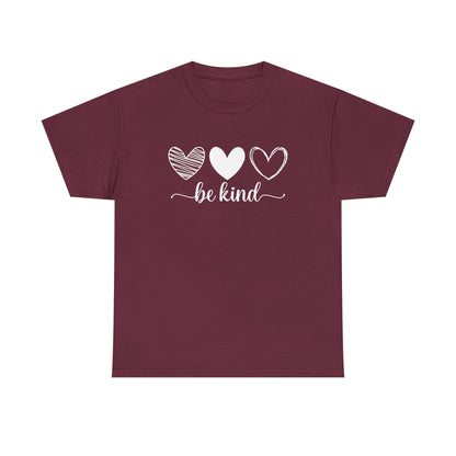 Be Kind Hearts Tee — Positive Message Graphic T-Shirt