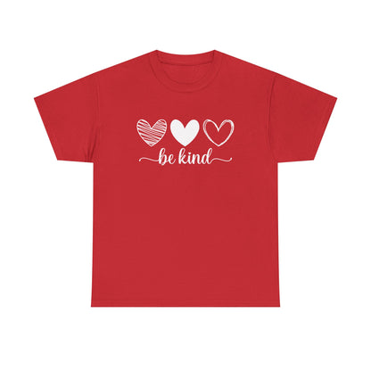 Be Kind Hearts Tee — Positive Message Graphic T-Shirt