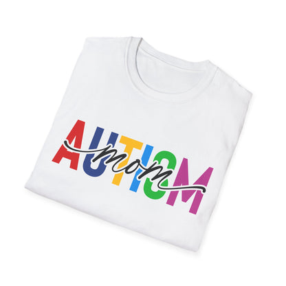 Autism Mom Rainbow Autism Awareness T-Shirt