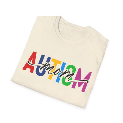 Autism Mom Rainbow Autism Awareness T-Shirt