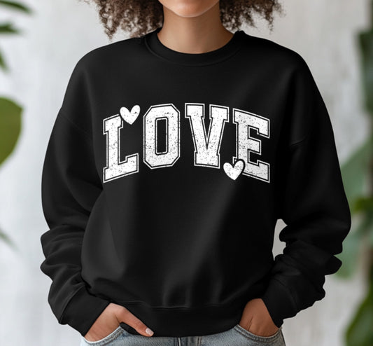 Love Printed Crewneck Sweatshirt