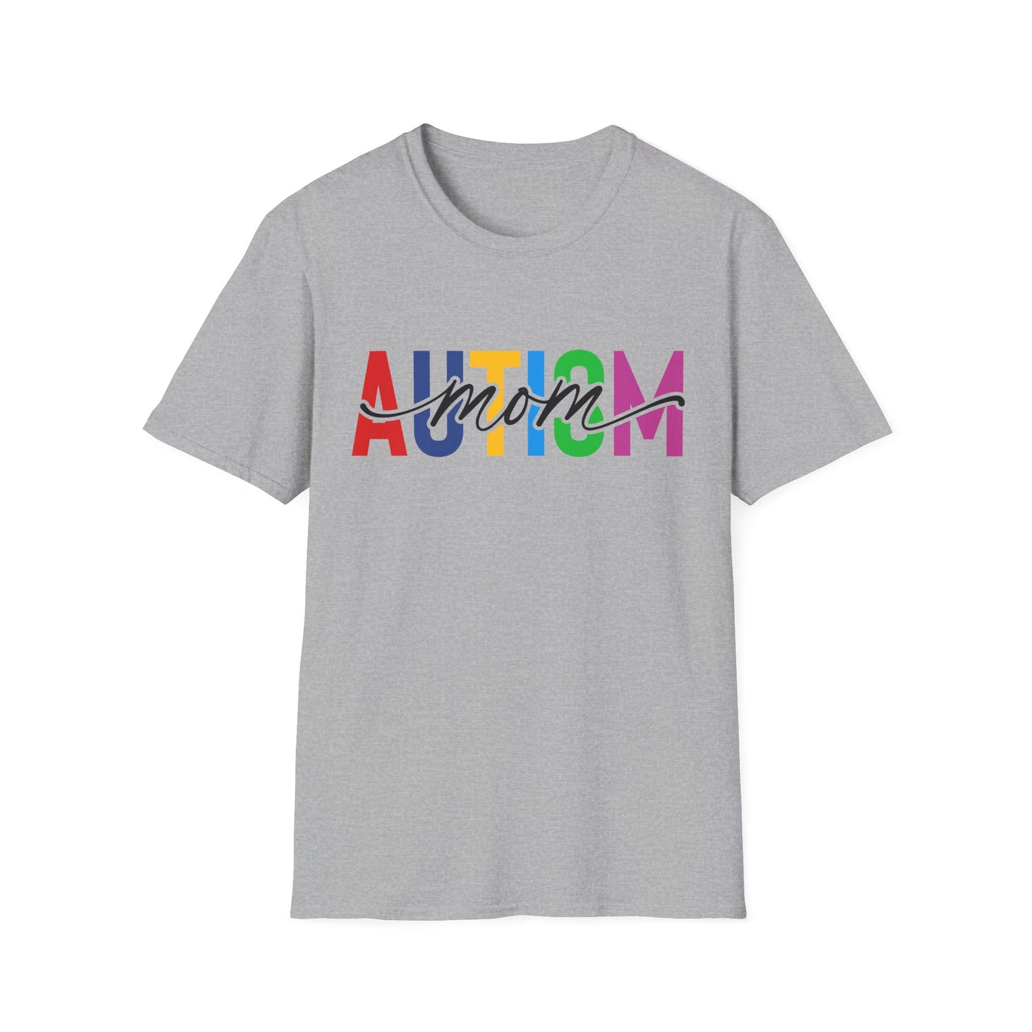 Autism Mom Rainbow Autism Awareness T-Shirt