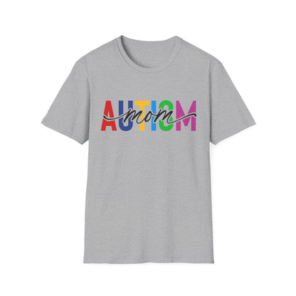 Autism Mom Rainbow Autism Awareness T-Shirt
