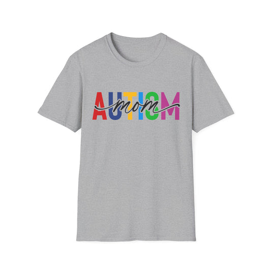 Autism Mom Rainbow Autism Awareness T-Shirt