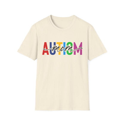 Autism Mom Rainbow Autism Awareness T-Shirt