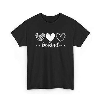 Be Kind Hearts Tee — Positive Message Graphic T-Shirt