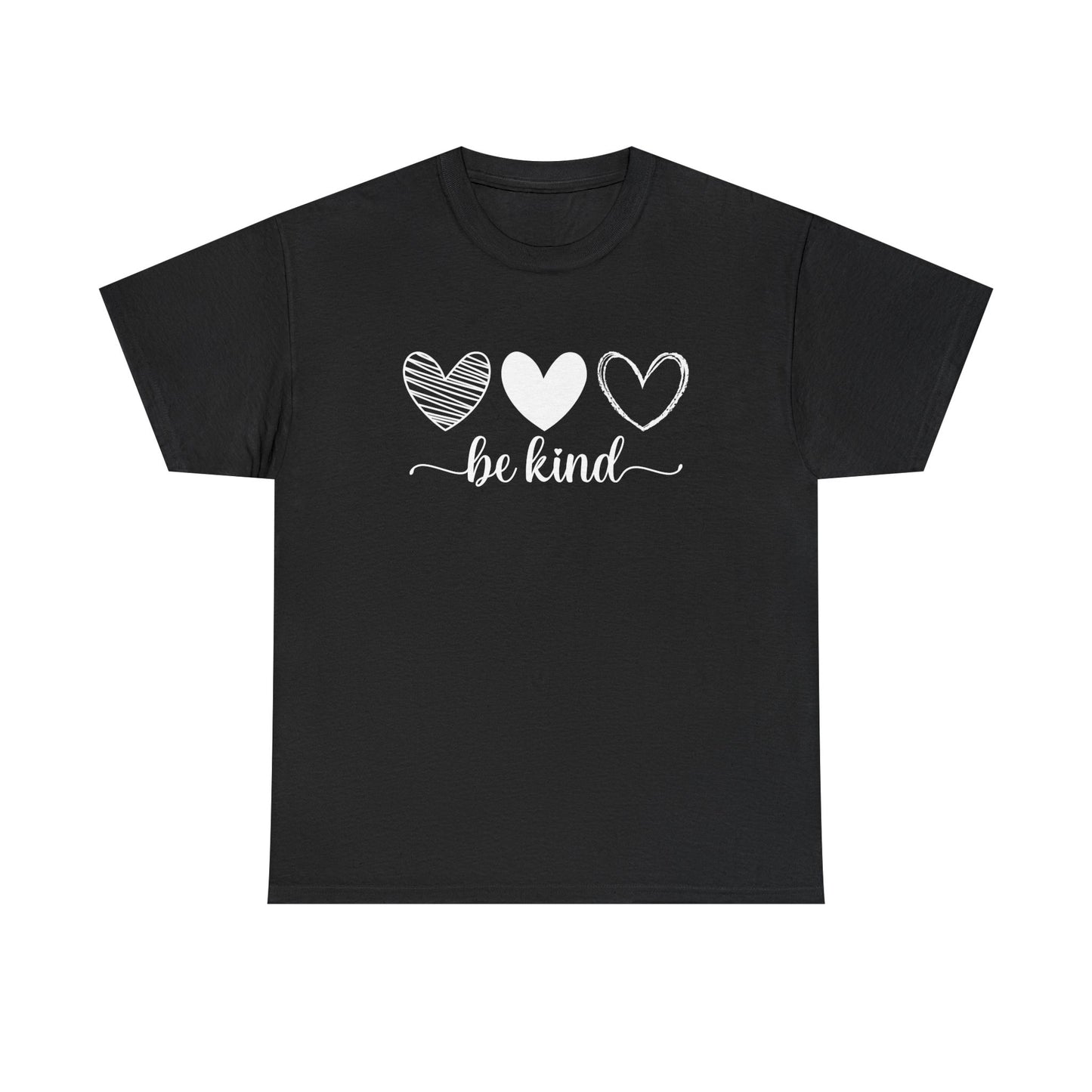 Be Kind Hearts Tee — Positive Message Graphic T-Shirt