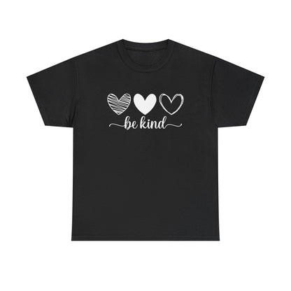 Be Kind Hearts Tee — Positive Message Graphic T-Shirt