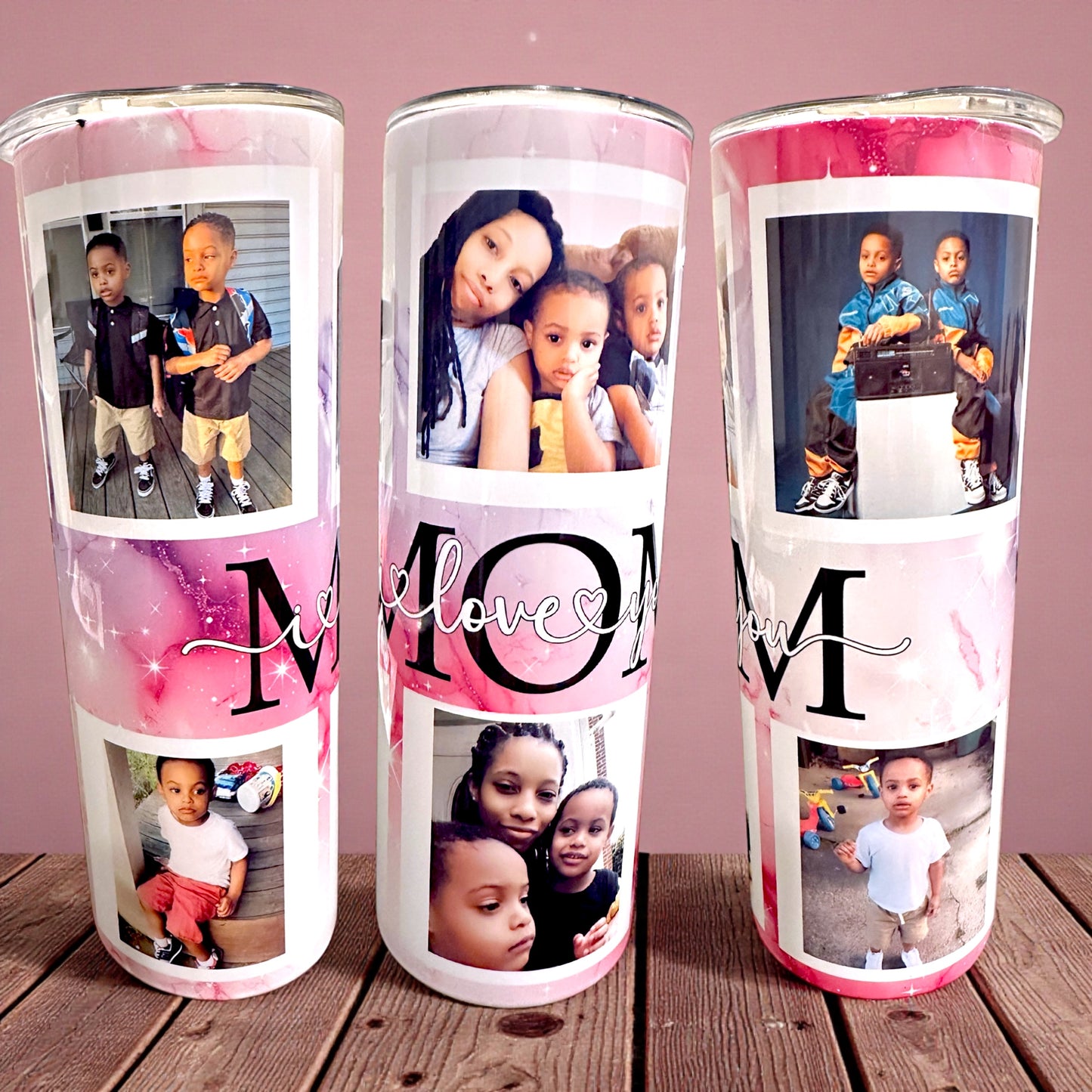 I LOVE YOU MOM Personalized Tumbler