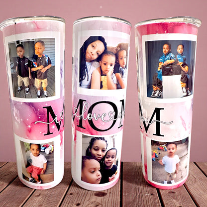 I LOVE YOU MOM Personalized Tumbler