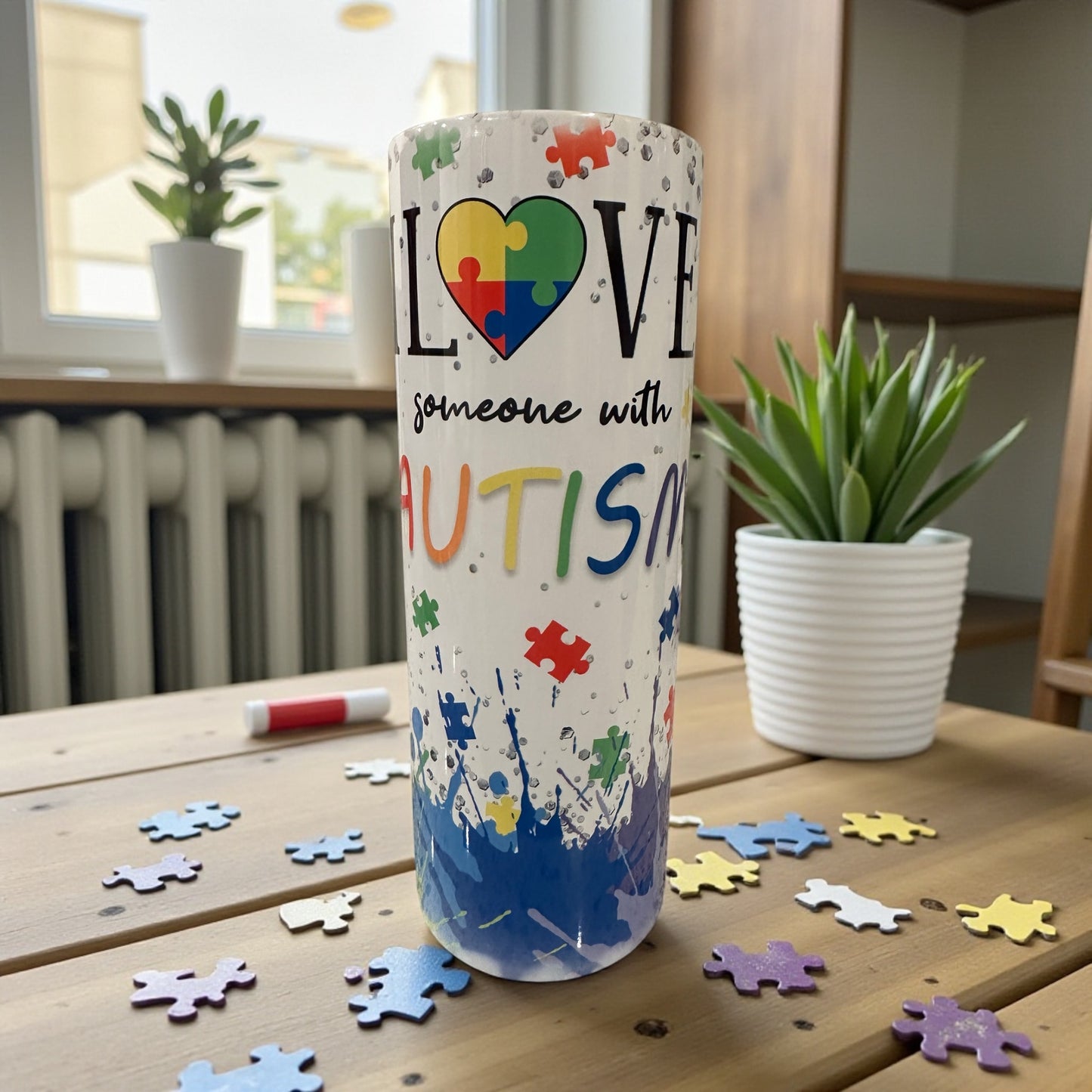 I Love Someone with AUTISM Tumbler