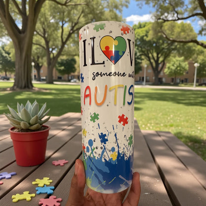 I Love Someone with AUTISM Tumbler