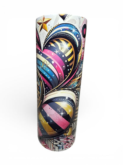 Leopard Heart Graffiti Art Tumbler