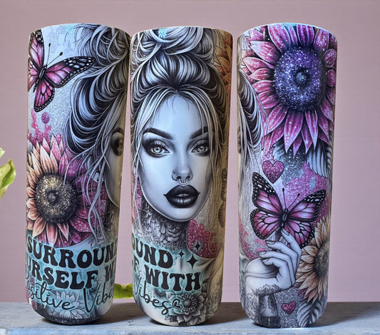 Surround Yourself with Positive Vibes Tumbler